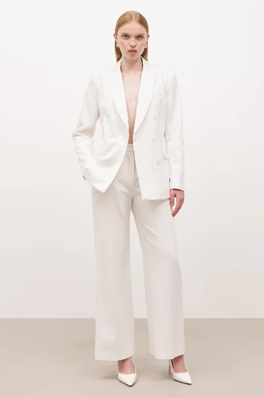 Plus Size Women's Double - Breasted Wool Blazers for Winter Office WearFormal Double Breasted Blazer - Cream Plus Size Women's Double - Breasted Wool Blazers for Winter Office WearFormal Double Breasted Blazer - Cream