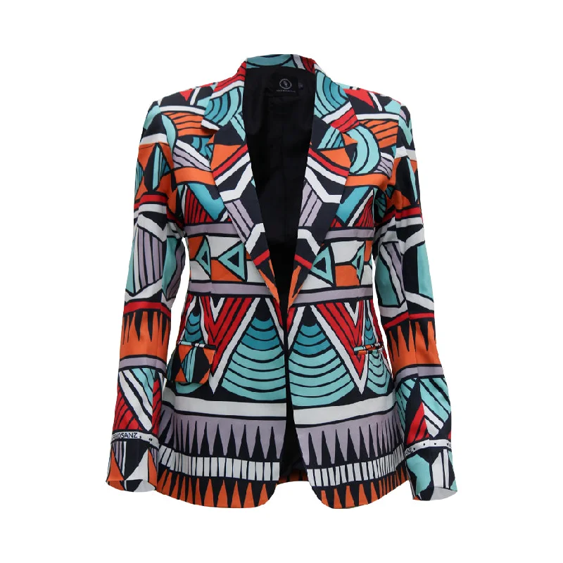 Plus Size Women's Double - Breasted Wool Blazers for Winter Office WearFRS10031