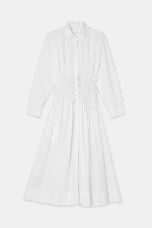 Off - the - Shoulder Women Dress for a Romantic and Feminine LookJordan Honeycomb Dress in White Off - the - Shoulder Women Dress for a Romantic and Feminine LookJordan Honeycomb Dress in White