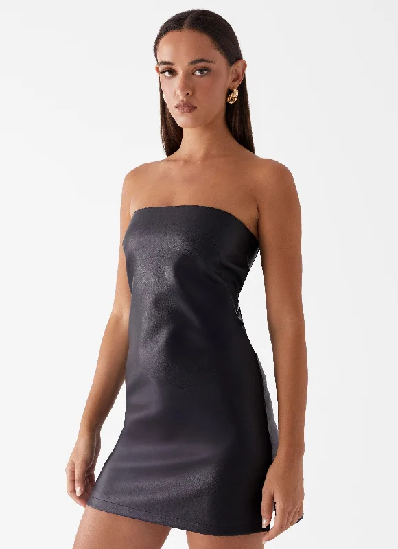 Plus Size Women's Military - Inspired Blazers with Gold Accents for a Bold LookKenny Mini Dress - Black Plus Size Women's Military - Inspired Blazers with Gold Accents for a Bold LookKenny Mini Dress - Black