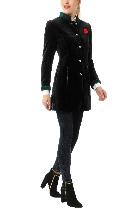 Women's Belted Blazers in Camel Color for a Sophisticated OutfitLong blazer from black velvet Women's Belted Blazers in Camel Color for a Sophisticated OutfitLong blazer from black velvet