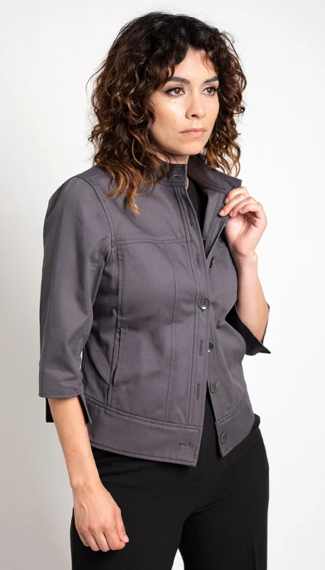 Plus Size Women's Faux Fur - Trimmed Blazers in Black for a Luxurious LookNon-Jean, Jean Jacket/ Organic Cotton Twill Plus Size Women's Faux Fur - Trimmed Blazers in Black for a Luxurious LookNon-Jean, Jean Jacket/ Organic Cotton Twill