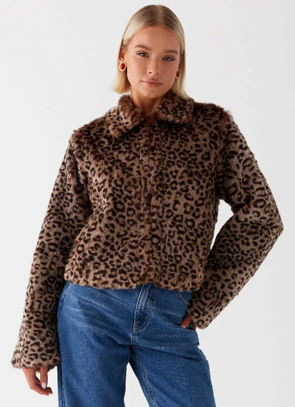 Plus Size Women's Ruffled Blazers in Pink for a Girly and Fashionable LookRaleigh Fur Jacket - Leopard Plus Size Women's Ruffled Blazers in Pink for a Girly and Fashionable LookRaleigh Fur Jacket - Leopard