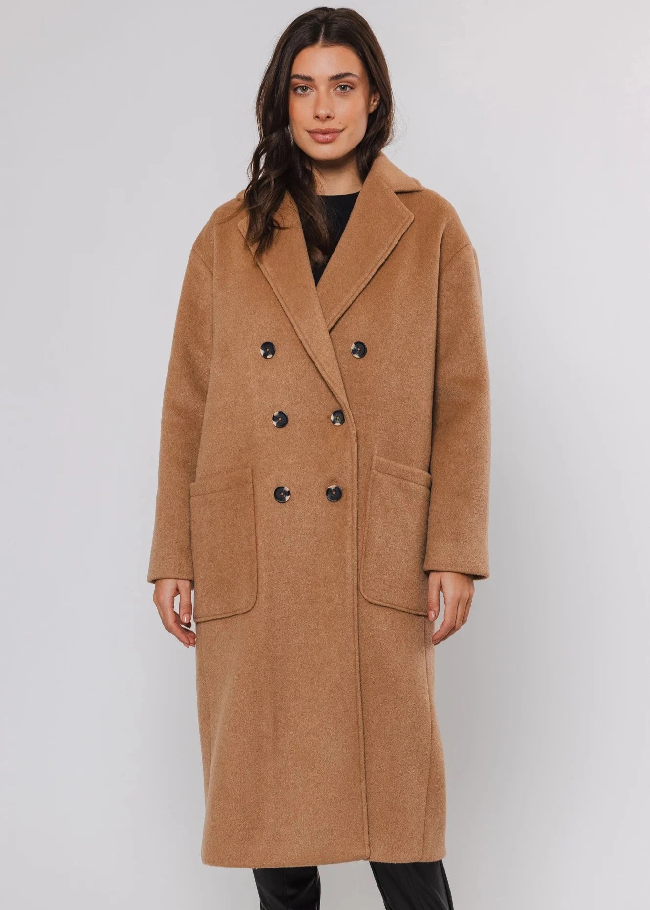 Women's Longline Linen Blazers in Pastel Colors for Summer EventsRino & Pelle - Teuni Long Double Breasted Coat Women's Longline Linen Blazers in Pastel Colors for Summer EventsRino & Pelle - Teuni Long Double Breasted Coat