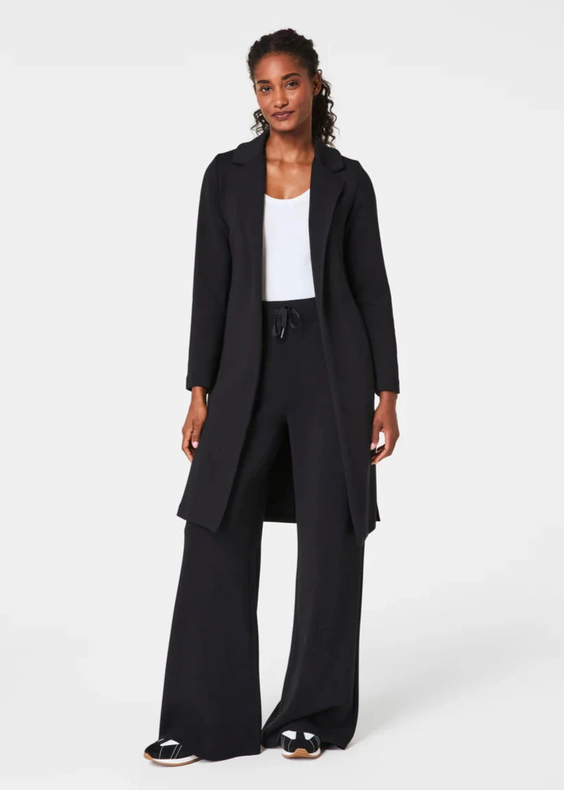 Double - Breasted Women's Leather Blazers in Taupe for an Edgy LookSpanx - AirEssentials Long Jacket Double - Breasted Women's Leather Blazers in Taupe for an Edgy LookSpanx - AirEssentials Long Jacket