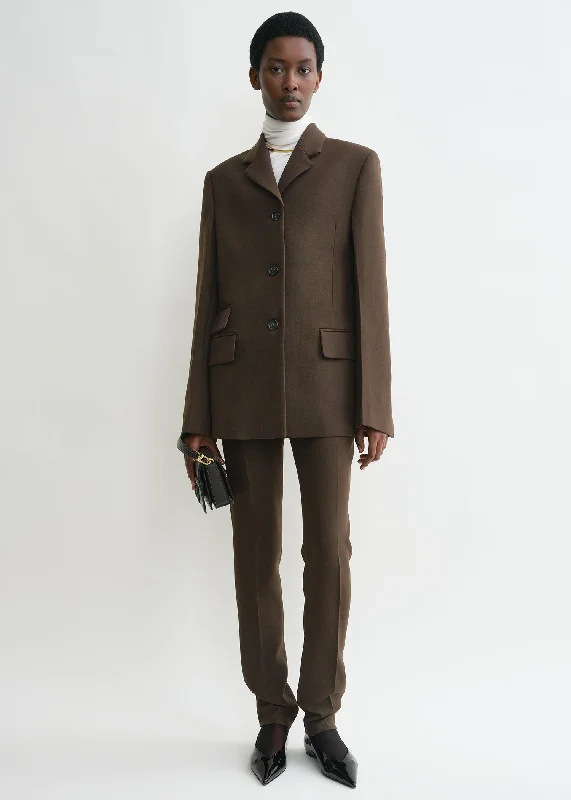 Women's Belted Blazers in Camel Color for a Sophisticated OutfitStraight blazer bark Women's Belted Blazers in Camel Color for a Sophisticated OutfitStraight blazer bark