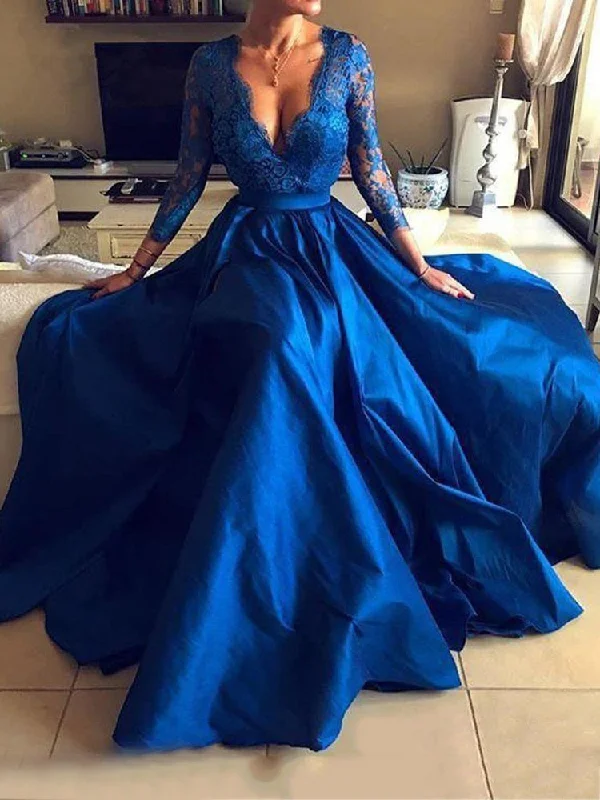 Wrap - Style Women Dress with Adjustable Fit for All Body Types Wrap - Style Women Dress with Adjustable Fit for All Body Types FashionSierra - Deep V-Neck Woman Evening Dress