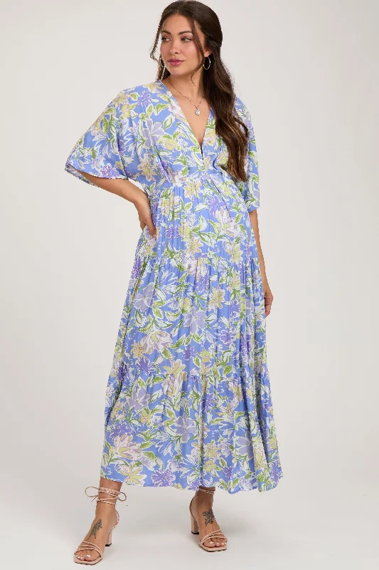 Maxi Women Dress with Floral Print for a Bohemian Vibe Maxi Women Dress with Floral Print for a Bohemian Vibe Blue Floral Dolman Sleeve Tiered Maternity Maxi Dress Maxi Women Dress with Floral Print for a Bohemian Vibe Maxi Women Dress with Floral Print for a Bohemian Vibe Blue Floral Dolman Sleeve Tiered Maternity Maxi Dress