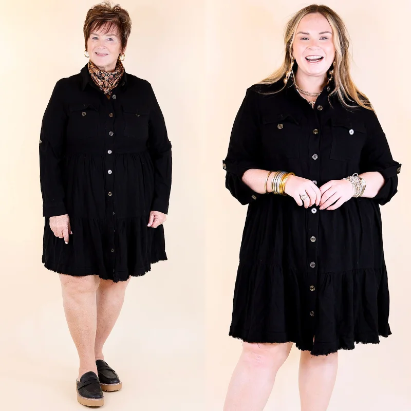 Little Black Women Dress with Sequins for a Glamorous Night Out Little Black Women Dress with Sequins for a Glamorous Night Out Chic Darling Ruffle Tiered Button Up Dress with Long Sleeves in Black Little Black Women Dress with Sequins for a Glamorous Night Out Little Black Women Dress with Sequins for a Glamorous Night Out Chic Darling Ruffle Tiered Button Up Dress with Long Sleeves in Black