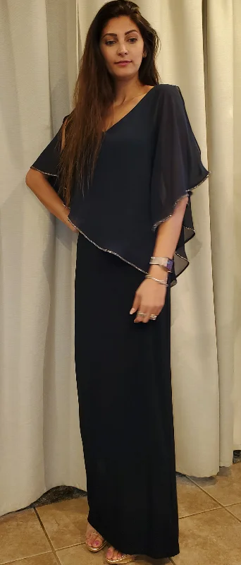 Off - the - Shoulder Women Dress for a Romantic and Feminine Look Off - the - Shoulder Women Dress for a Romantic and Feminine Look Joseph Ribkoff Long Sleeve Front V Neck Long Dress Off - the - Shoulder Women Dress for a Romantic and Feminine Look Off - the - Shoulder Women Dress for a Romantic and Feminine Look Joseph Ribkoff Long Sleeve Front V Neck Long Dress