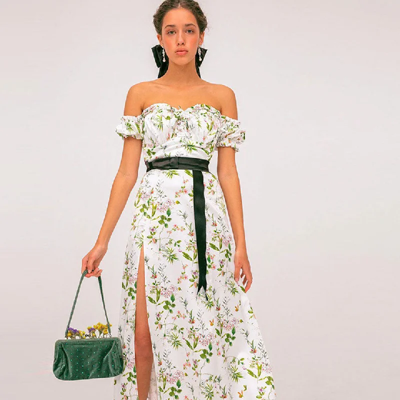 Shift Women Dress with a Simple and Classic Design for Everyday Wear Shift Women Dress with a Simple and Classic Design for Everyday Wear Ruffle Off The Shoulder High Slit Floral Midi Sundress - White Shift Women Dress with a Simple and Classic Design for Everyday Wear Shift Women Dress with a Simple and Classic Design for Everyday Wear Ruffle Off The Shoulder High Slit Floral Midi Sundress - White