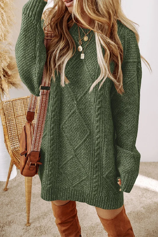 Off - the - Shoulder Women Dress for a Romantic and Feminine Look Off - the - Shoulder Women Dress for a Romantic and Feminine Look Mist Green Cable Knit Drop Shoulder Loose Fit Sweater Dress Off - the - Shoulder Women Dress for a Romantic and Feminine Look Off - the - Shoulder Women Dress for a Romantic and Feminine Look Mist Green Cable Knit Drop Shoulder Loose Fit Sweater Dress