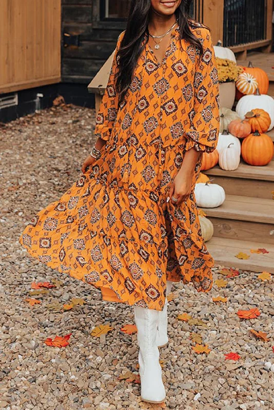Shift Women Dress with a Simple and Classic Design for Everyday Wear Shift Women Dress with a Simple and Classic Design for Everyday Wear Orange Western Geometric Print Tiered Frilled Loose Fit Midi Dress Shift Women Dress with a Simple and Classic Design for Everyday Wear Shift Women Dress with a Simple and Classic Design for Everyday Wear Orange Western Geometric Print Tiered Frilled Loose Fit Midi Dress