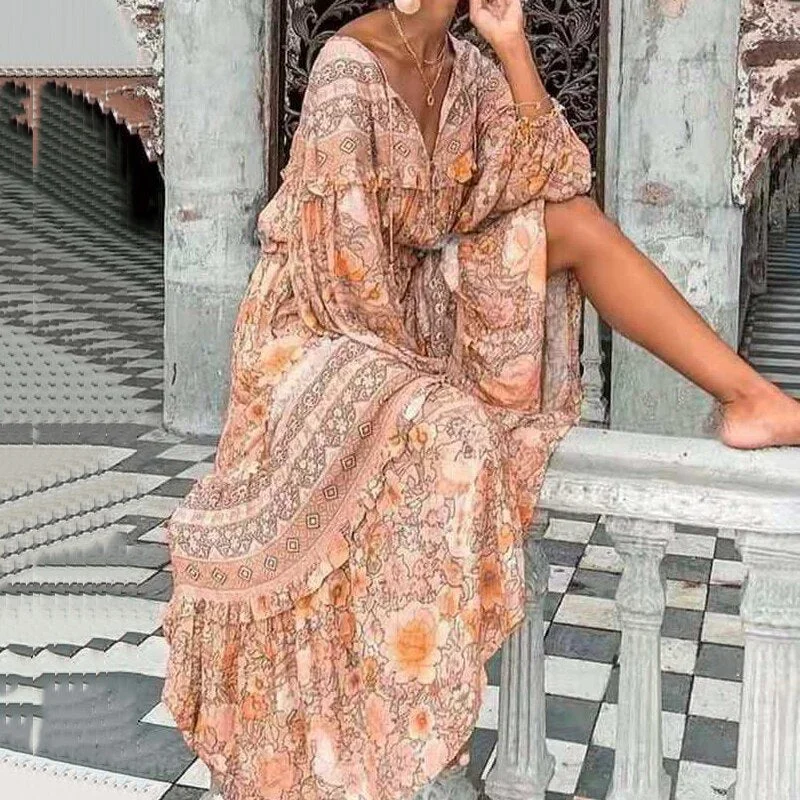 Sleeveless Women Dress in Bright Colors for Summer Parties Sleeveless Women Dress in Bright Colors for Summer Parties BerriesJam - Printed Full Lantern Sleeve Bohemian Elegant Dress Sleeveless Women Dress in Bright Colors for Summer Parties Sleeveless Women Dress in Bright Colors for Summer Parties BerriesJam - Printed Full Lantern Sleeve Bohemian Elegant Dress