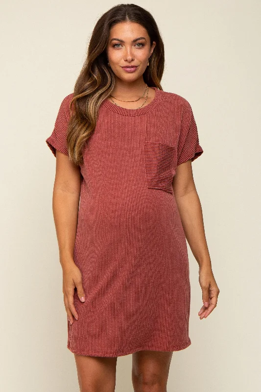 Off - the - Shoulder Women Dress for a Romantic and Feminine Look Off - the - Shoulder Women Dress for a Romantic and Feminine Look Rust Ribbed Front Pocket Dolman Short Sleeve Maternity Dress Off - the - Shoulder Women Dress for a Romantic and Feminine Look Off - the - Shoulder Women Dress for a Romantic and Feminine Look Rust Ribbed Front Pocket Dolman Short Sleeve Maternity Dress