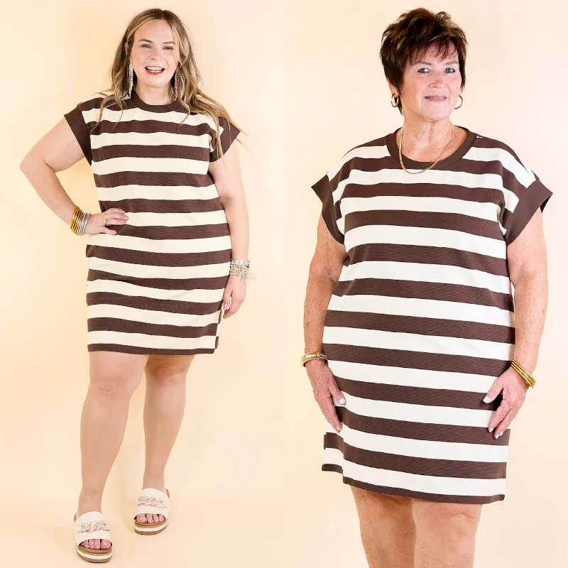 Ball Gown Women Dress with a Full Skirt for a Princess - like Look Ball Gown Women Dress with a Full Skirt for a Princess - like Look Stripe it Simple Striped Dress with Cap Sleeves in Brown and Cream Ball Gown Women Dress with a Full Skirt for a Princess - like Look Ball Gown Women Dress with a Full Skirt for a Princess - like Look Stripe it Simple Striped Dress with Cap Sleeves in Brown and Cream