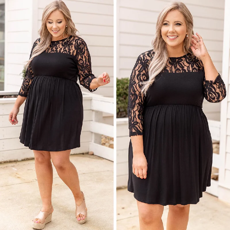 Plus Size Women Dress with a Flattering A - Line Cut for Comfort and Style Plus Size Women Dress with a Flattering A - Line Cut for Comfort and Style Weekend Memories Dress, Black Plus Size Women Dress with a Flattering A - Line Cut for Comfort and Style Plus Size Women Dress with a Flattering A - Line Cut for Comfort and Style Weekend Memories Dress, Black