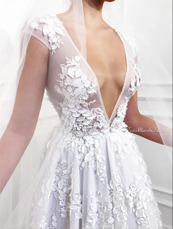 Midi dresses with cotton - blend materials for everyday comfortBlooming Dream Gown