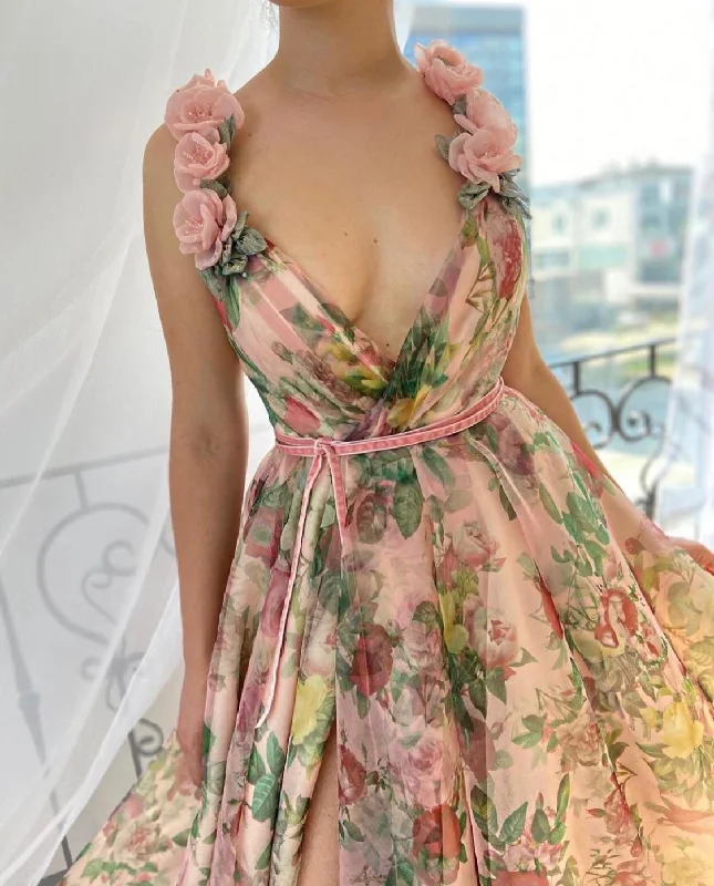 Midi dresses with puff sleeves for a vintage - inspired lookDreamy Scarlet Gown