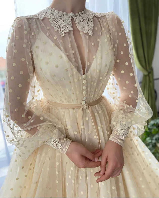 Maxi - inspired midi dresses with flowing fabrics for a beachy vibeMagnolia Dots Gown Maxi - inspired midi dresses with flowing fabrics for a beachy vibeMagnolia Dots Gown