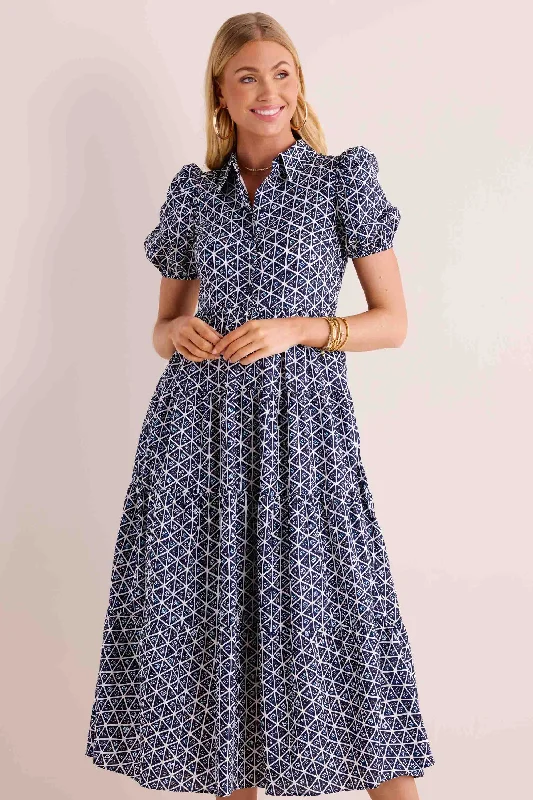 Plaid midi dresses for a fall - themed family gatheringNadia Dress