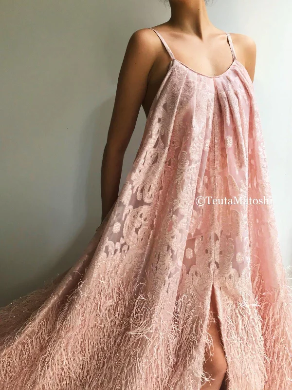 Midi dresses with tassel accents for a bohemian and free - spirited styleRosetta Tafetta Fringe Gown Midi dresses with tassel accents for a bohemian and free - spirited styleRosetta Tafetta Fringe Gown