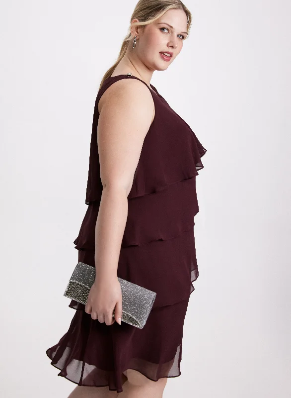 Midi dresses with wrap - around skirts for a customizable fitTulip Tiered Dress