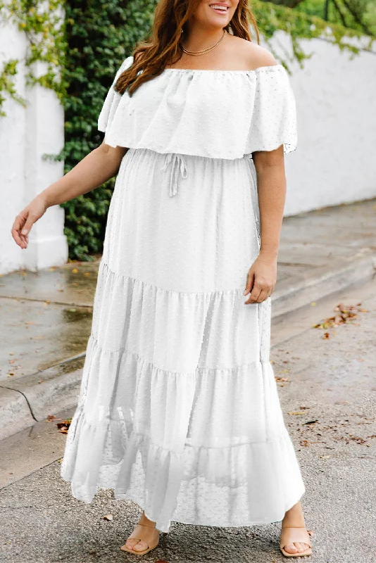 Midi dresses with animal prints for a bold and confident appearanceSwiss Dot Tiered Maxi Dress Plus Size Midi dresses with animal prints for a bold and confident appearanceSwiss Dot Tiered Maxi Dress Plus Size