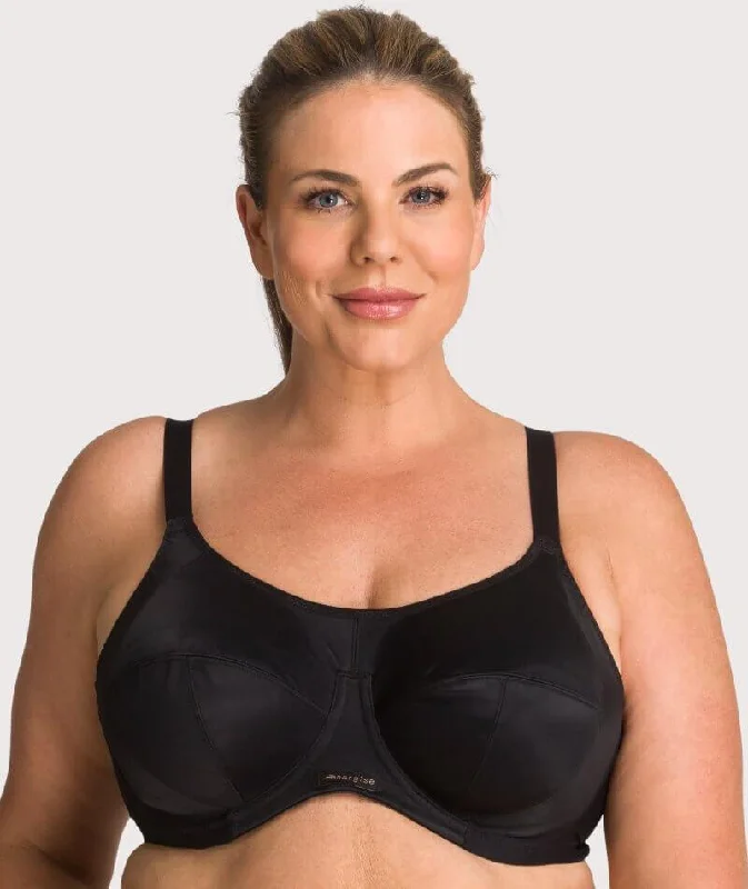 seamless backless bras for summer dressesElomi Energise Underwired Sports Bra - Black