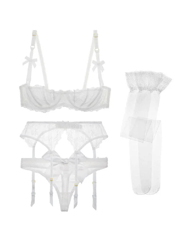 White 2(+Matching brief/bow-knot)