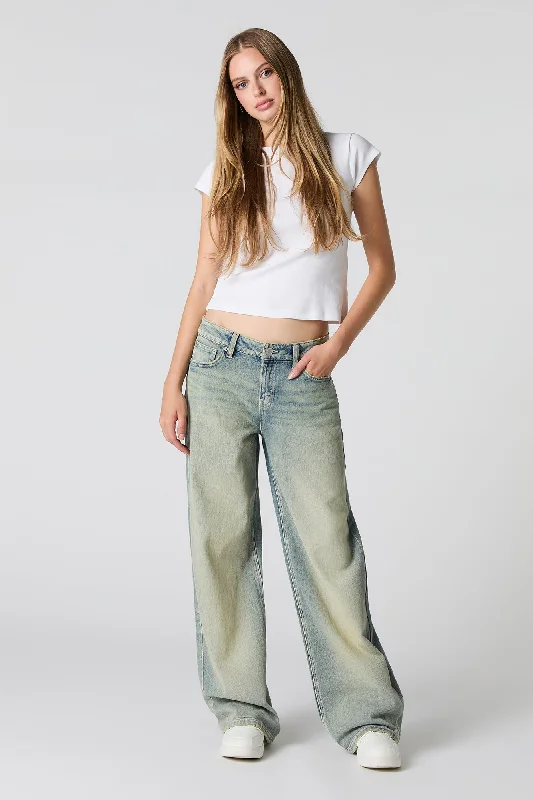 Ripped Denim Top for a Rebellious Fashion StatementVintage Light Wash Low Rise Skater Jean Ripped Denim Top for a Rebellious Fashion StatementVintage Light Wash Low Rise Skater Jean