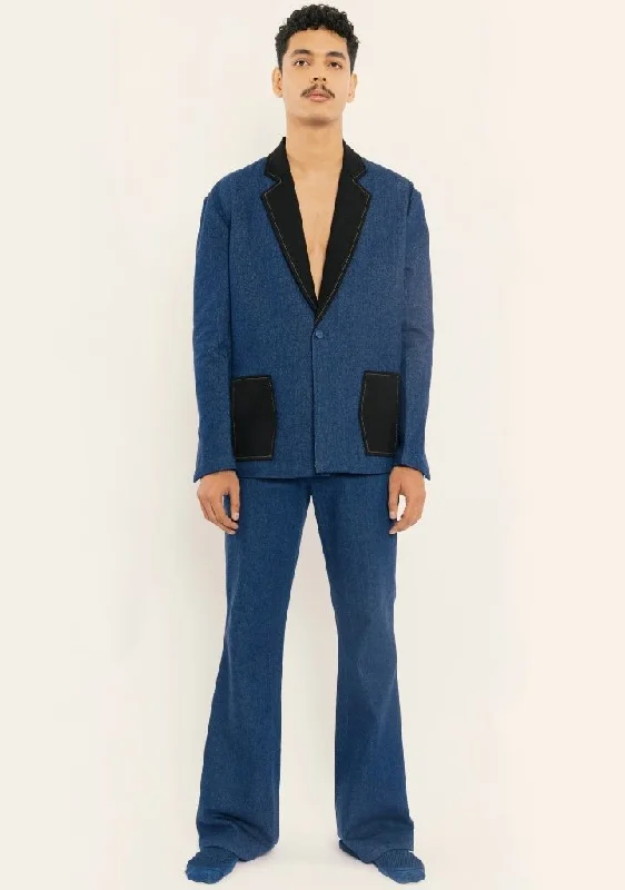 Long - Sleeve Denim Top for Cold Weather LayeringBootcut Pants