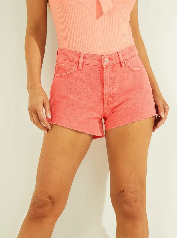 Studded Denim Top for a Glamorous and Bold StyleCoral Manila Denim Shorts