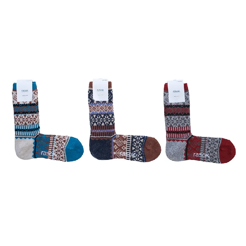 Denim Top with a Peplum Hem for a Flirty and Feminine LookRasox Snow Jacquard Crew Socks Denim Top with a Peplum Hem for a Flirty and Feminine LookRasox Snow Jacquard Crew Socks