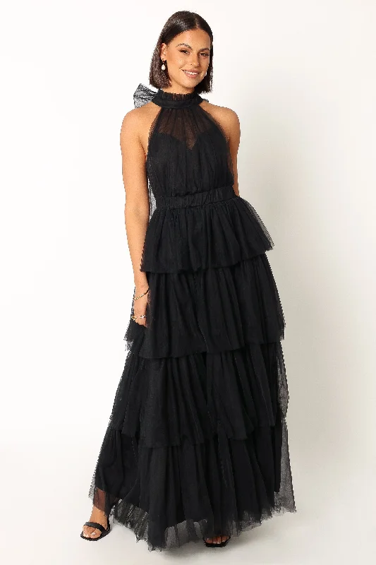 Maxi dresses with an empire waist for a flattering fit on all body typesFrances Halterneck Maxi Dress - Black Maxi dresses with an empire waist for a flattering fit on all body typesFrances Halterneck Maxi Dress - Black
