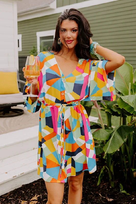 Satin mini dresses for a luxurious feelBring The Party Color Block Mini Dress