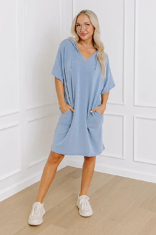 Sequined mini dresses for New Year's EveCalm And Centered Shift Dress In Airy Blue