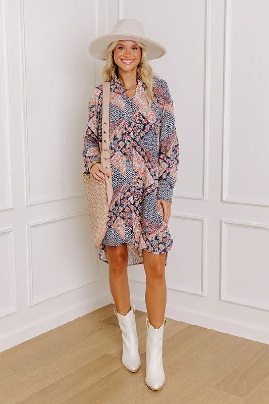 Mini dresses with halter necks for a stylish choiceChime In Floral Mini Dress