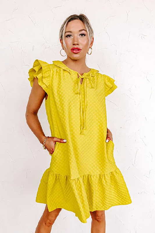 Mini dresses with pleated skirts for a classic lookCutest In The Room Shift Dress In Lime Punch Mini dresses with pleated skirts for a classic lookCutest In The Room Shift Dress In Lime Punch