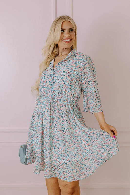 Mini dresses with criss - cross backs for a flirty lookHeaded Down Memory Lane Dress In Sky Blue Curves Mini dresses with criss - cross backs for a flirty lookHeaded Down Memory Lane Dress In Sky Blue Curves