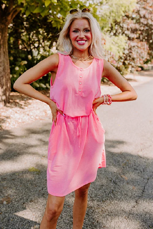 Mini dresses with ribbed textures for a unique appearanceIvy League Style Dress In Neon Pink Mini dresses with ribbed textures for a unique appearanceIvy League Style Dress In Neon Pink