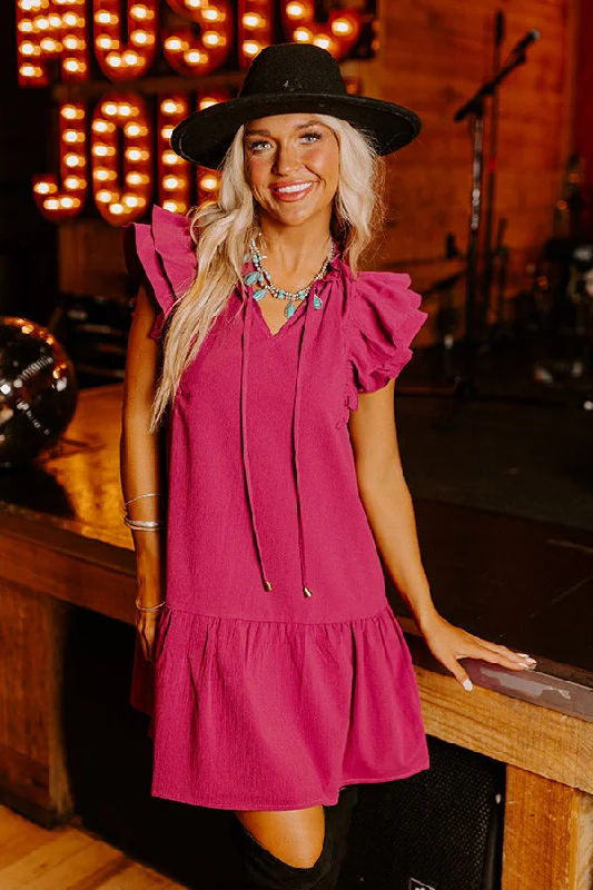 Mini dresses with tassel accents for a fun touchLooking For Peace Shift Dress In Orchid Mini dresses with tassel accents for a fun touchLooking For Peace Shift Dress In Orchid