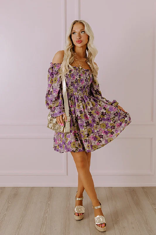 Mini dresses with fringe for a bohemian styleMore To Say Smocked Dress