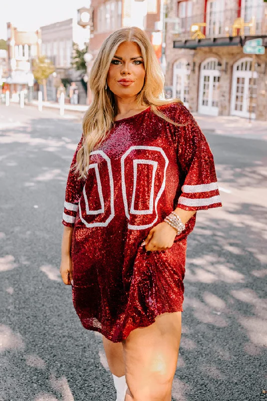 Ruffled mini dresses for a romantic touchReady To Shimmer Sequin Mini Dress in Crimson Curves Ruffled mini dresses for a romantic touchReady To Shimmer Sequin Mini Dress in Crimson Curves