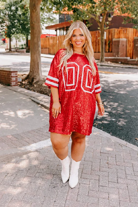 Mini dresses with puff sleeves for a vintage lookReady To Shimmer Sequin Mini Dress in Red Curves Mini dresses with puff sleeves for a vintage lookReady To Shimmer Sequin Mini Dress in Red Curves