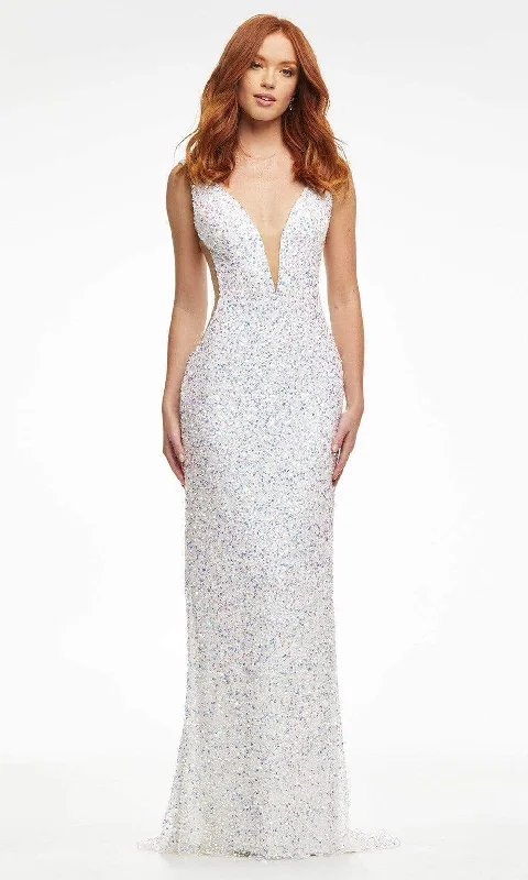 Formal dresses with tassel - adorned belts and tiered skirts for a stylish and festive formal eventAshley Lauren - 11081 Fitted Sequin Evening Dress Formal dresses with tassel - adorned belts and tiered skirts for a stylish and festive formal eventAshley Lauren - 11081 Fitted Sequin Evening Dress