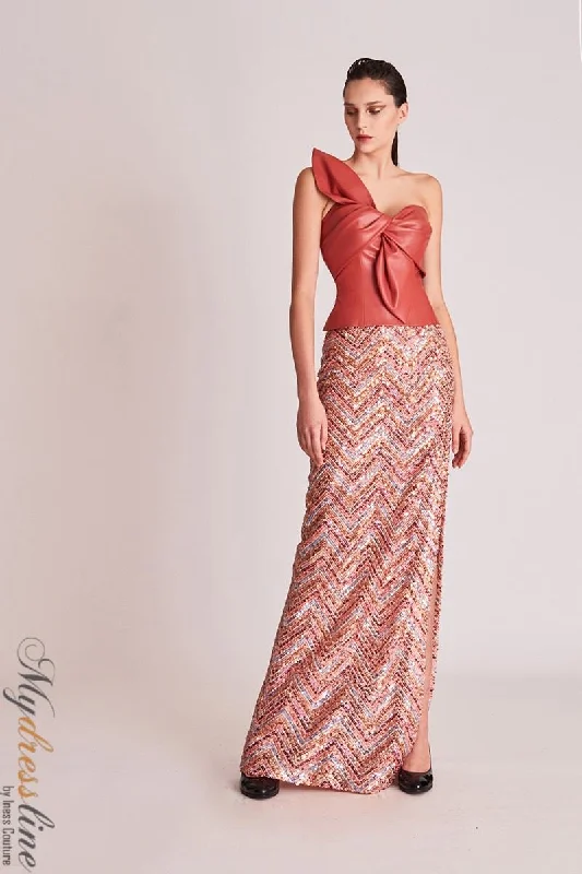Prom dresses with lace - trimmed hems and off - the - shoulder necklines for a delicate lookGatti Nolli OP-5742