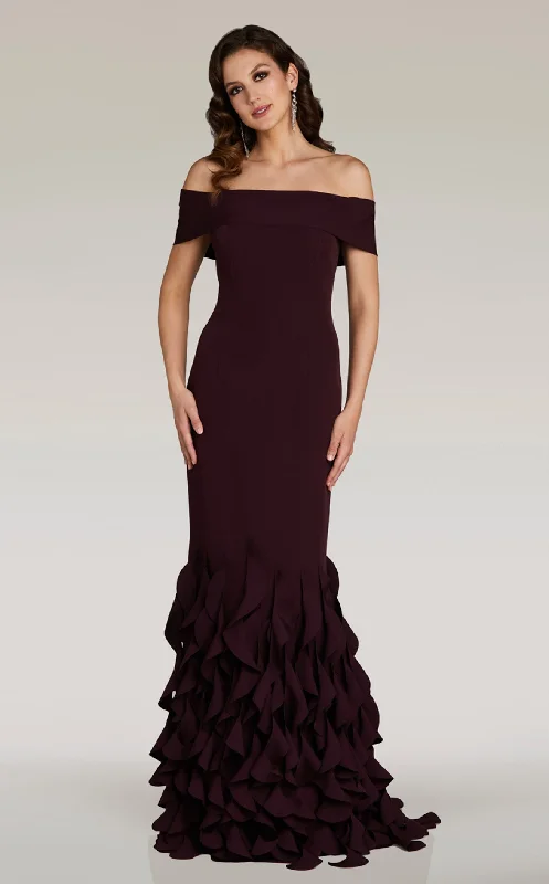 Formal dresses with high - low hems and floral embroidery for a unique prom styleGia Franco 12365 Dress