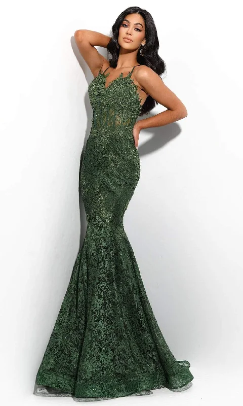Formal dresses with tiered lace skirts and off - the - shoulder necklines for a feminine and elegant formal appearanceJasz Couture - 7306 Embellished Sleeveless V-Neck Trumpet Dress Formal dresses with tiered lace skirts and off - the - shoulder necklines for a feminine and elegant formal appearanceJasz Couture - 7306 Embellished Sleeveless V-Neck Trumpet Dress