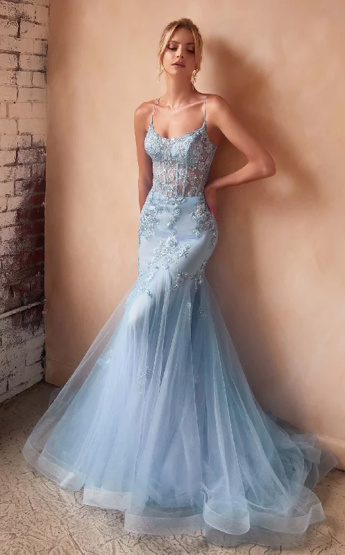 Formal dresses with tiered lace skirts and off - the - shoulder necklines for a feminine and elegant formal appearanceLaDivine D145CL Dress Formal dresses with tiered lace skirts and off - the - shoulder necklines for a feminine and elegant formal appearanceLaDivine D145CL Dress